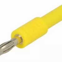 PJP Ada1057 4 mm Plug to 4 mm Socket Yellow